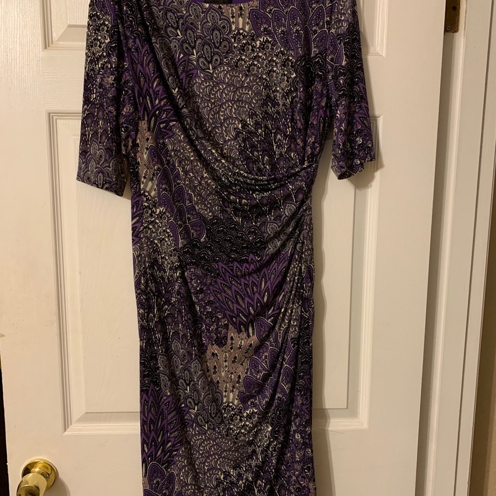 Purple Paisley Dress